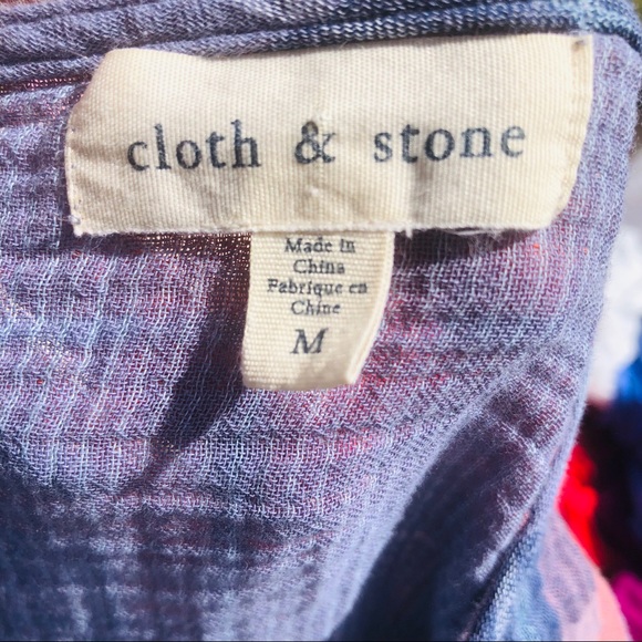 Cloth & Stone Tie Front Top Size Medium - Picture 5 of 5